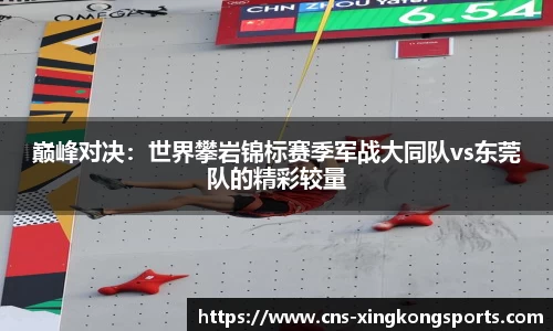巅峰对决:世界攀岩锦标赛季军战大同队vs东莞队的精彩较量